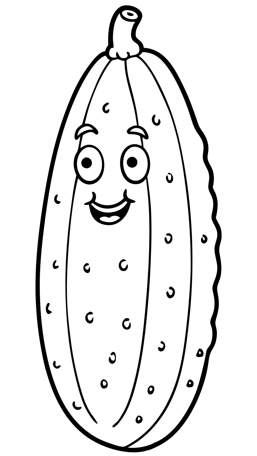 cucumber coloring page